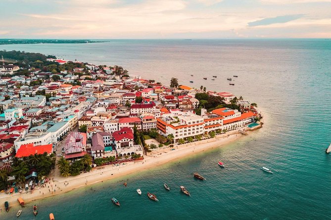 Zanzibar coastline and Indian Ocean
